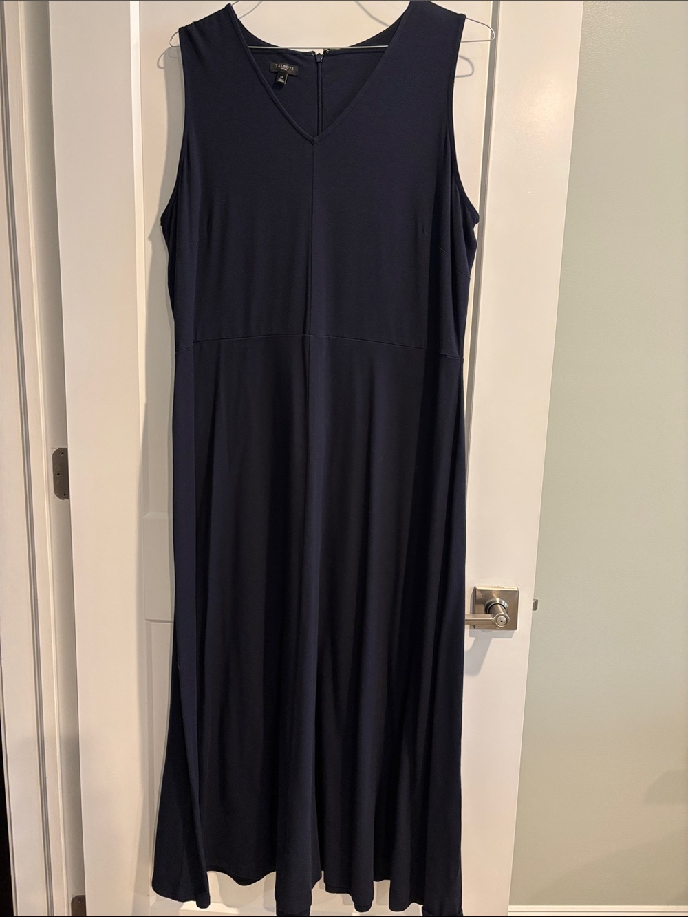Talbots Plus Womens Sleeveless Maxi Dress 1X